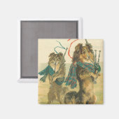 Vintag Scottish Dogs Magnet (Vorderseite/Rückseite)