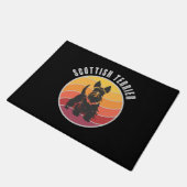 Vintag Scottish Terrier Sunset Fußmatte (Schrägansicht)