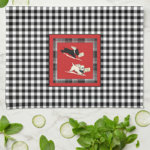 Vintag Scottish Terriers Scottie Dogs Weihnachten Geschirrtuch