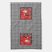Vintag Scottish Terriers Scottie Dogs Weihnachten Geschirrtuch (Vertikal)