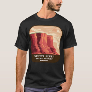 Vintag Scotts Bluff National Monument (Nebraska) T-Shirt