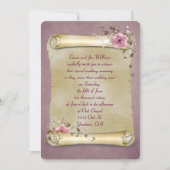 Vintag Scroll Vow Erneuerung Einladung (Vorderseite)