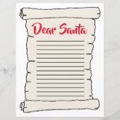 Vintag Scroll Weihnachts-Page Weihnachten (Vorderseite)