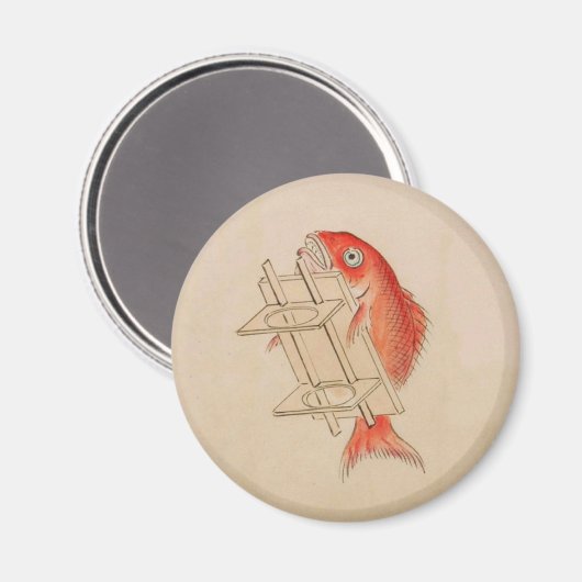 Vintag Sea Bream Yokai Magnet (Vorderseite/Rückseite)