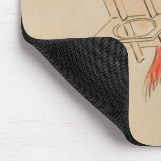 Vintag Sea Bream Yokai Mousepad (Ecke)