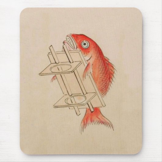 Vintag Sea Bream Yokai Mousepad (Vorne)