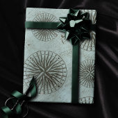 Vintag Sea Shanty | Steampunk Compass Ephemera Geschenkpapier