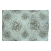 Vintag Sea Shanty | Steampunk Compass Ephemera Kissenbezug (Rückseite)