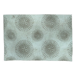 Vintag Sea Shanty | Steampunk Compass Ephemera Kissenbezug