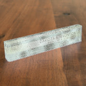 Vintag Sea Shanty | Steampunk Compass Ephemera Namensplakette (Seite)