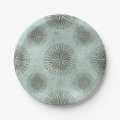 Vintag Sea Shanty | Steampunk Compass Ephemera Pappteller (Vorderseite)