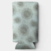 Vintag Sea Shanty | Steampunk Compass Ephemera Selters Dosenkühler (Rückseite)