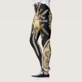 Vintag Sea Urchins Sand Dollars von Ernst Haeckel Leggings (Links)