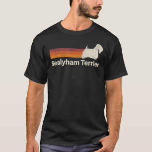 Vintag Sealyham Terrier Retro Mama Vater Dog T-Shirt