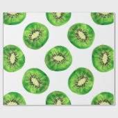 Vintag Seamless-Muster-Kiwi-Illustrationshand dr Geschenkpapier (Flach)