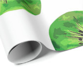 Vintag Seamless-Muster-Kiwi-Illustrationshand dr Geschenkpapier (Rolleneckpunkt)