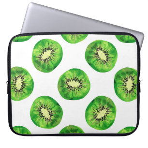 Vintag Seamless-Muster-Kiwi-Illustrationshand dr Laptopschutzhülle