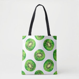 Vintag Seamless-Muster-Kiwi-Illustrationshand dr Tasche