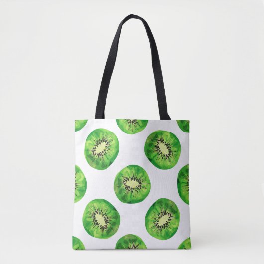 Vintag Seamless-Muster-Kiwi-Illustrationshand dr Tasche (Vorderseite)