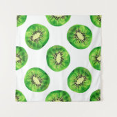 Vintag Seamless-Muster-Kiwi-Illustrationshand dr Wandteppich (Vorderseite (Horizontal))