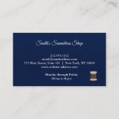 Vintag Seamstress Visitenkarte (Rückseite)