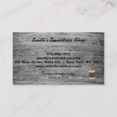 Vintag Seamstress Visitenkarte (Rückseite)