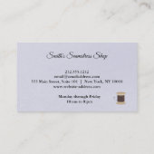 Vintag Seamstress Visitenkarte (Rückseite)