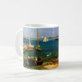 Vintag Seascape, Hafen Nassau von Bierstadt Kaffeetasse (Vorderseite Links)