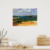 Vintag Seascape, Hafen Nassau von Bierstadt Poster (Küche)