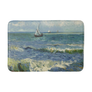 Vintag Seascape in der Nähe von Les Saintes-Marie Badematte