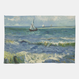 Vintag Seascape in der Nähe von Les Saintes-Maries Geschirrtuch