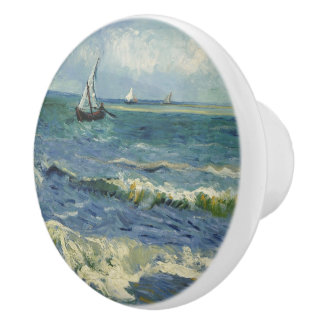 Vintag Seascape in der Nähe von Les Saintes-Maries Keramikknauf