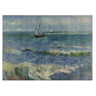 Vintag Seascape in der Nähe von Les Saintes-Maries Schneidebrett