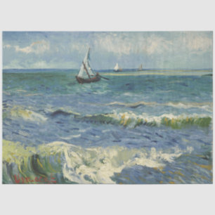 Vintag Seascape in der Nähe von Les Saintes-Maries Seidenpapier