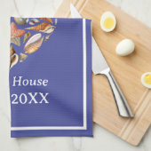 Vintag Seashell Family Beach House Küchentücher (Viertel Falte)