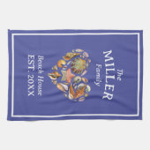 Vintag Seashell Family Beach House Küchentücher (Horizontal)