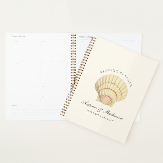 Vintag Seashell Wedding Planner Planer (Anzeige)