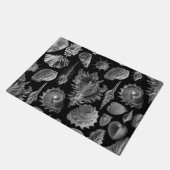 Vintag Seashells Black Fußmatte (Schrägansicht)
