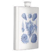 Vintag Seashells Blue Flachmann (Rechts)