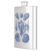 Vintag Seashells Blue Flachmann (Links)