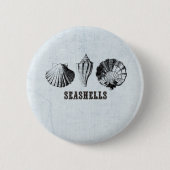 Vintag Seashells Button (Vorderseite)