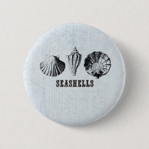Vintag Seashells Button
