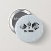 Vintag Seashells Button (Vorne & Hinten)