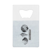 Vintag Seashells Geldkarten Flaschenöffner (Vorderseite)