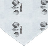Vintag Seashells Kurzer Tischläufer (Ecke)
