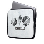 Vintag Seashells Laptopschutzhülle (Vorderseite Links)