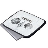 Vintag Seashells Laptopschutzhülle (Vorne Knopf)