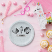 Vintag Seashells Pappteller (Party)