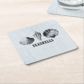 Vintag Seashells Rechteckiger Pappuntersetzer (angewinkelt)