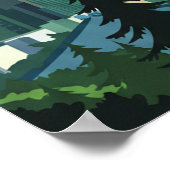 Vintag Seattle Emerald City Poster (Ecke)